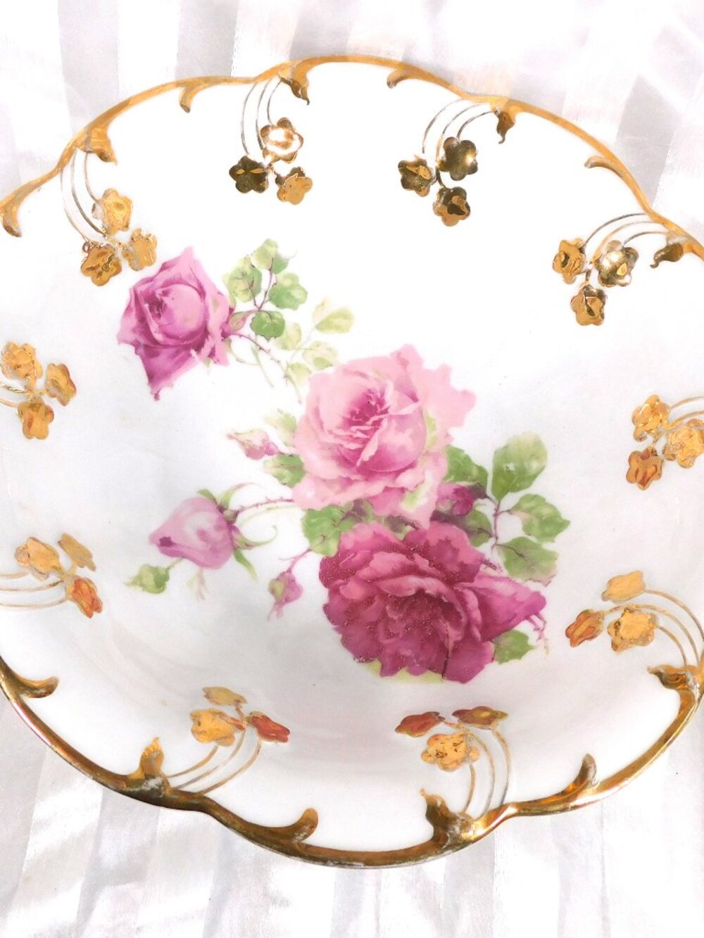 Carl Tielsch CT Atwasser Large Floral Serving Bowl # 26490